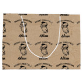 Kerstman  kerstnaam Kraft Groot Cadeauzakje (Achterkant)