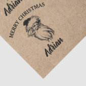 Kerstman  kerstnaam Kraft Tissuepapier (Detail)