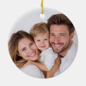 Kerstman Kerstornament in Vintage Stijl Keramisch Ornament (Achterkant)