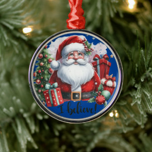 Kerstman Kerstornament Metalen Ornament