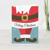 Kerstman Kerstpak Cute Kaart (Voorkant)