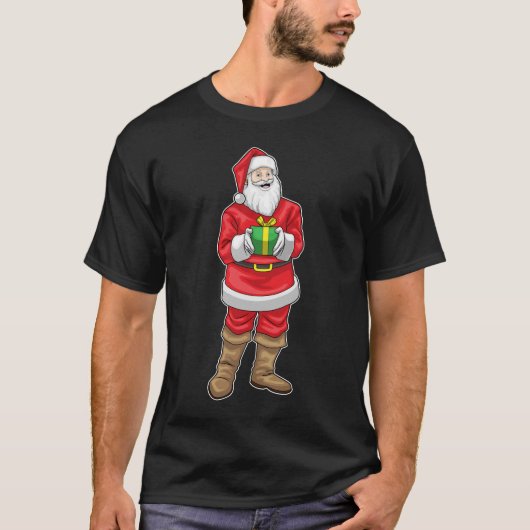 Kerstman kerstpakket t-shirt (Voorkant)