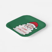Kerstman kerstpapieren borden papieren bordje (Gebogen)