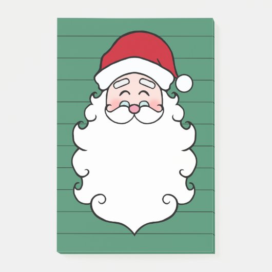 Kerstman Kerstpost Het Noteert Gift Post-it® Notes (Voorkant)