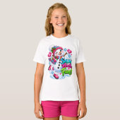 Kerstman Kerstpret Fun T-shirt (Voorkant volledig)