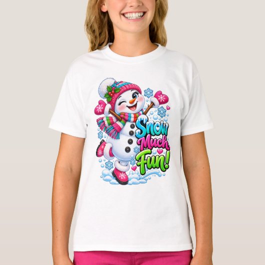 Kerstman Kerstpret Fun T-shirt (Voorkant)
