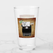 Kerstman, kerstschrijfmachine met Goede Lijst voo Glas (Voorkant)