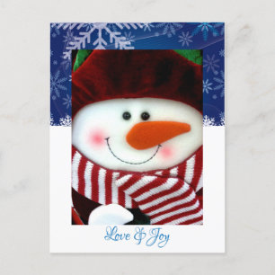 Kerstman Kerstsfeer Sneeuwvlokken Kerstkaart Feestdagenkaart