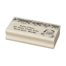 Kerstman Kerstslinger Noordpool  Rubberstempel