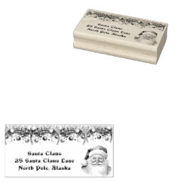 Kerstman Kerstslinger Noordpool  Rubberstempel