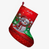 Kerstman Kerstsok met Robijnen (Voorkant (Hangend))