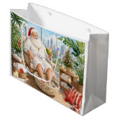 Kerstman Kerstspa Groot Cadeauzakje (Voorkant Gekanteld)