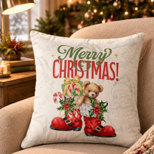 Kerstman Kerstspullen Gevulde Laarzen Kerstmis Kussen