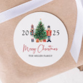 Kerstman Kerststicker Ronde Sticker