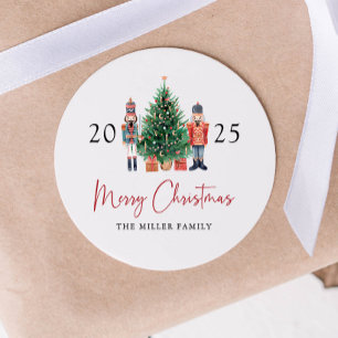Kerstman Kerststicker Ronde Sticker