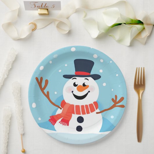 Kerstman Kerstvakantie Feest Papieren Bord (Huwelijk)