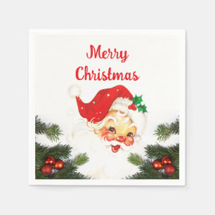 Kerstman Kerstvakantie Feestje Servet