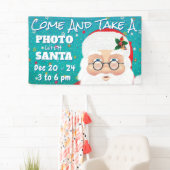 Kerstman Kerstvakantie foto Spandoek (Insitu)