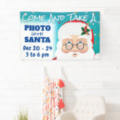 Kerstman Kerstvakantie Foto Spandoek (Insitu)