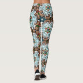 Kerstman Kerstvakantie Leggings (Achterkant)