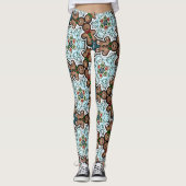 Kerstman Kerstvakantie Leggings (Voorkant)