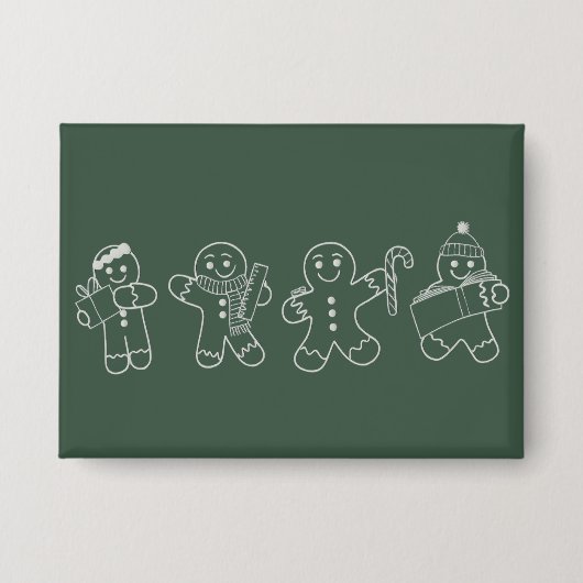 Kerstman Kerstvakantie Leraar Kerstgeschenk Button (Voorkant)