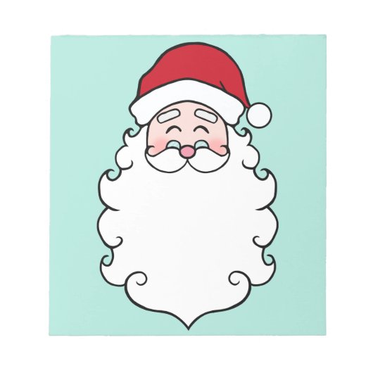 Kerstman Kerstvakantie Notitieblok Cadeau (Voorkant)