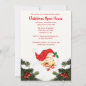 Kerstman Kerstvakantie Open Huis Kaart (Voorkant)