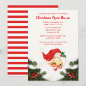 Kerstman Kerstvakantie Open Huis Kaart (Voorkant / Achterkant)