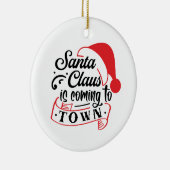 Kerstman Kerstvakantie Ornament (Rechts)