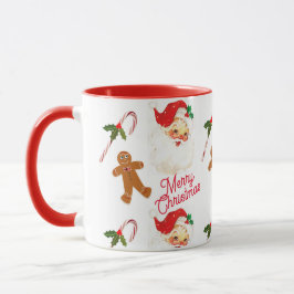 Kerstman Kerstvakantie Vintage Mok