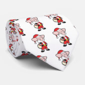 kerstman kerstvarken stropdas (Opgerold)