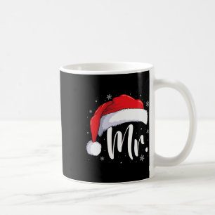 Kerstman Kerstvrouw Kerst Koppel Matchende Zijn En Koffiemok