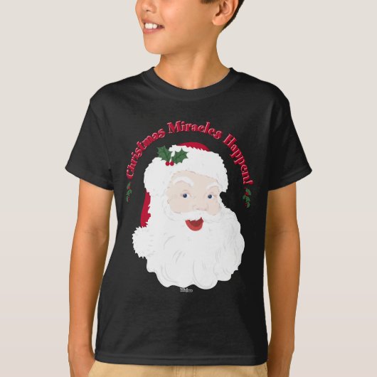 Kerstman Kerstwonderen gebeuren! T-shirt (Voorkant)