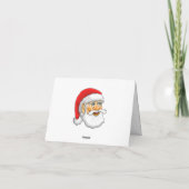 Kerstman Kerstworkshop Feestdagen Kaart (Achterkant)