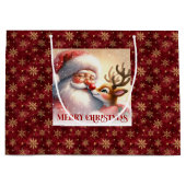 Kerstman Kerstzak Rudolph Cadeautas (Voorkant)