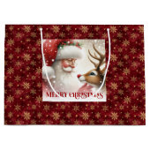 Kerstman Kerstzak Rudolph Cadeautas (Voorkant)
