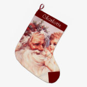 kerstman, kind grote kerstsok (Voorkant (Hangend))