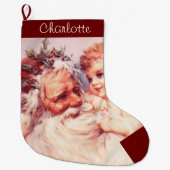 kerstman, kind grote kerstsok (Voorkant)