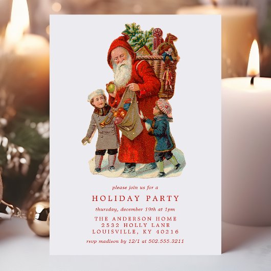  kerstman Kinder feestdag Kaart