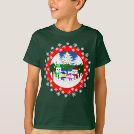 kerstman Kinder T-Shirt familie