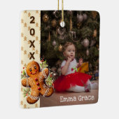 Kerstman Kinderen Kerst Foto Ornament (Rechts)