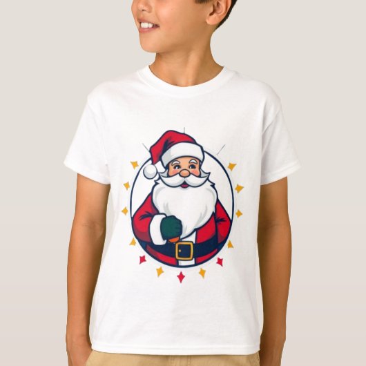 Kerstman Kinderen t-shirt (Voorkant)