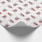 Kerstman Klauwen KAT Inpakpapier (Hoek)