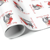 Kerstman Klauwen KAT Inpakpapier (Rol Hoek)