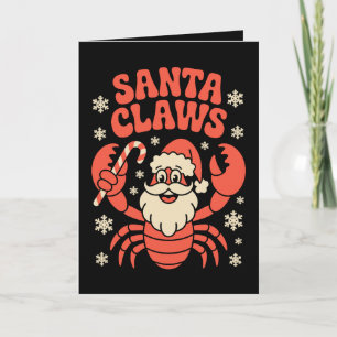 Kerstman Klauwen Kerstmis Kreeft Snoepstok Kerst H Kaart