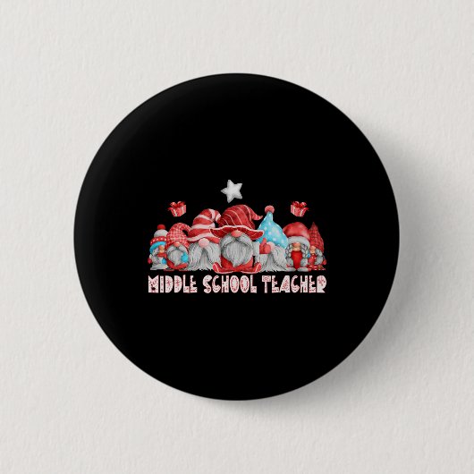 Kerstman Kleding Ck Naar Sc Middelbare School Doce Ronde Button 5,7 Cm (Voorkant)