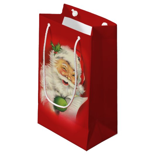  kerstman klein cadeauzakje (Voorkant Gekanteld)