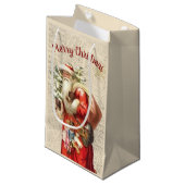  kerstman klein cadeauzakje (Voorkant Gekanteld)