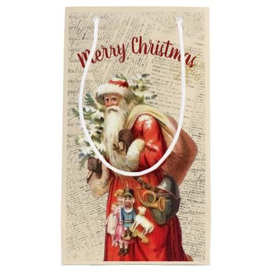  kerstman klein cadeauzakje (Voorkant)